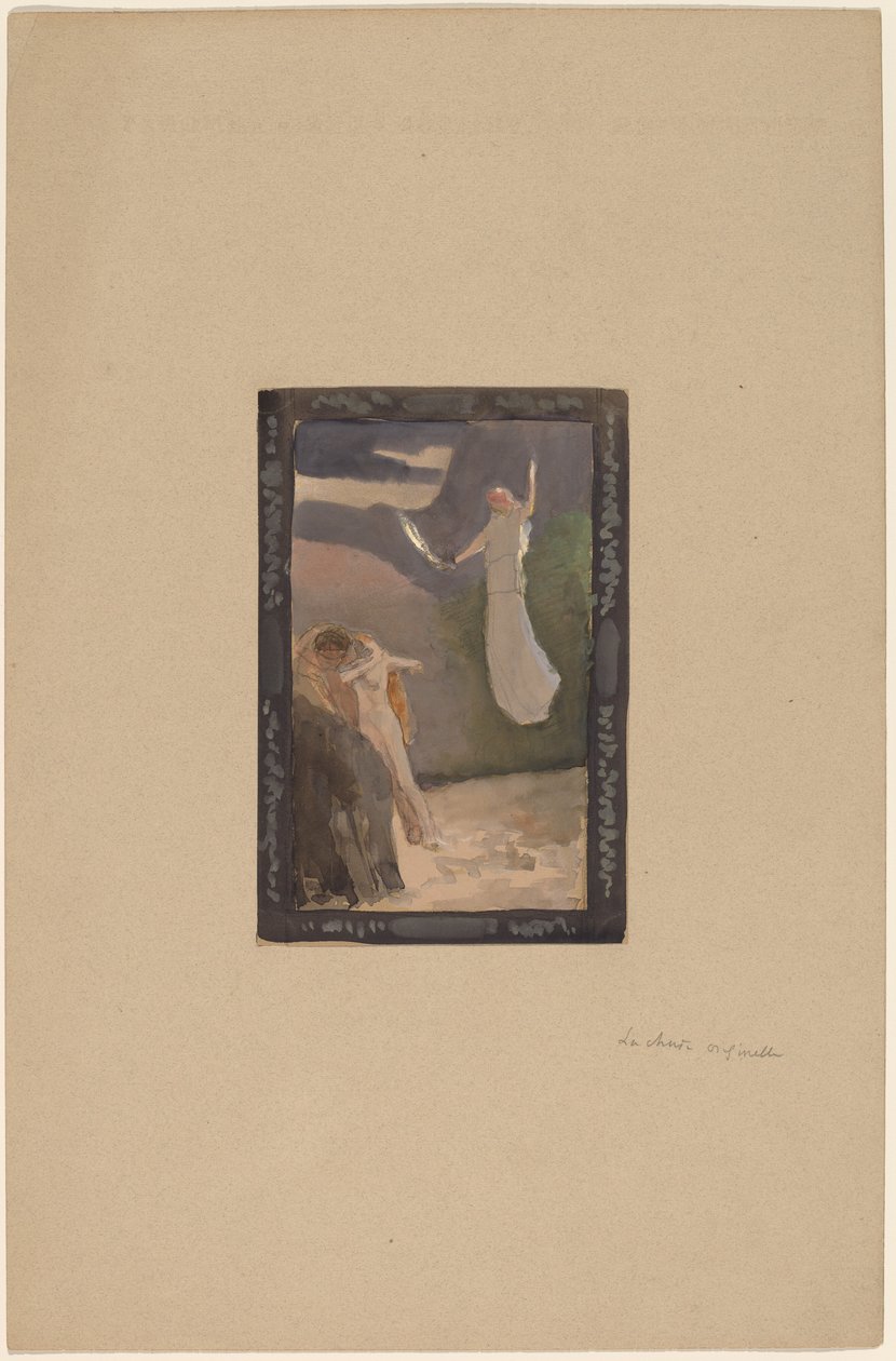 Studie für ein Panel von Charles Sprague Pearce