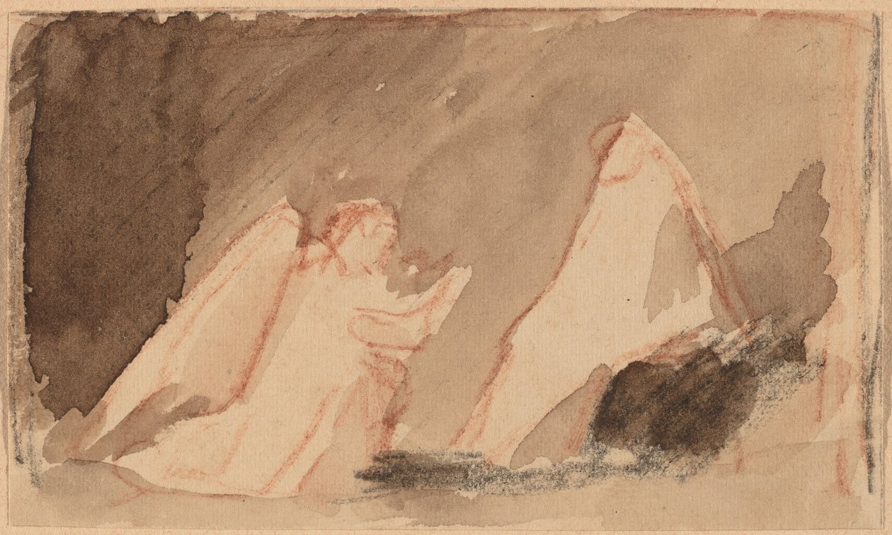 Studie für ein Panel von Charles Sprague Pearce