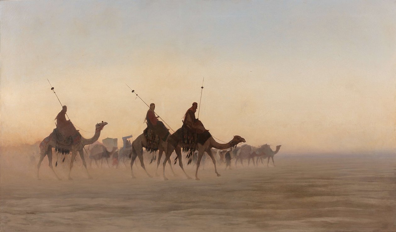 Große Karawane von Mekka von Charles Theodore Frere
