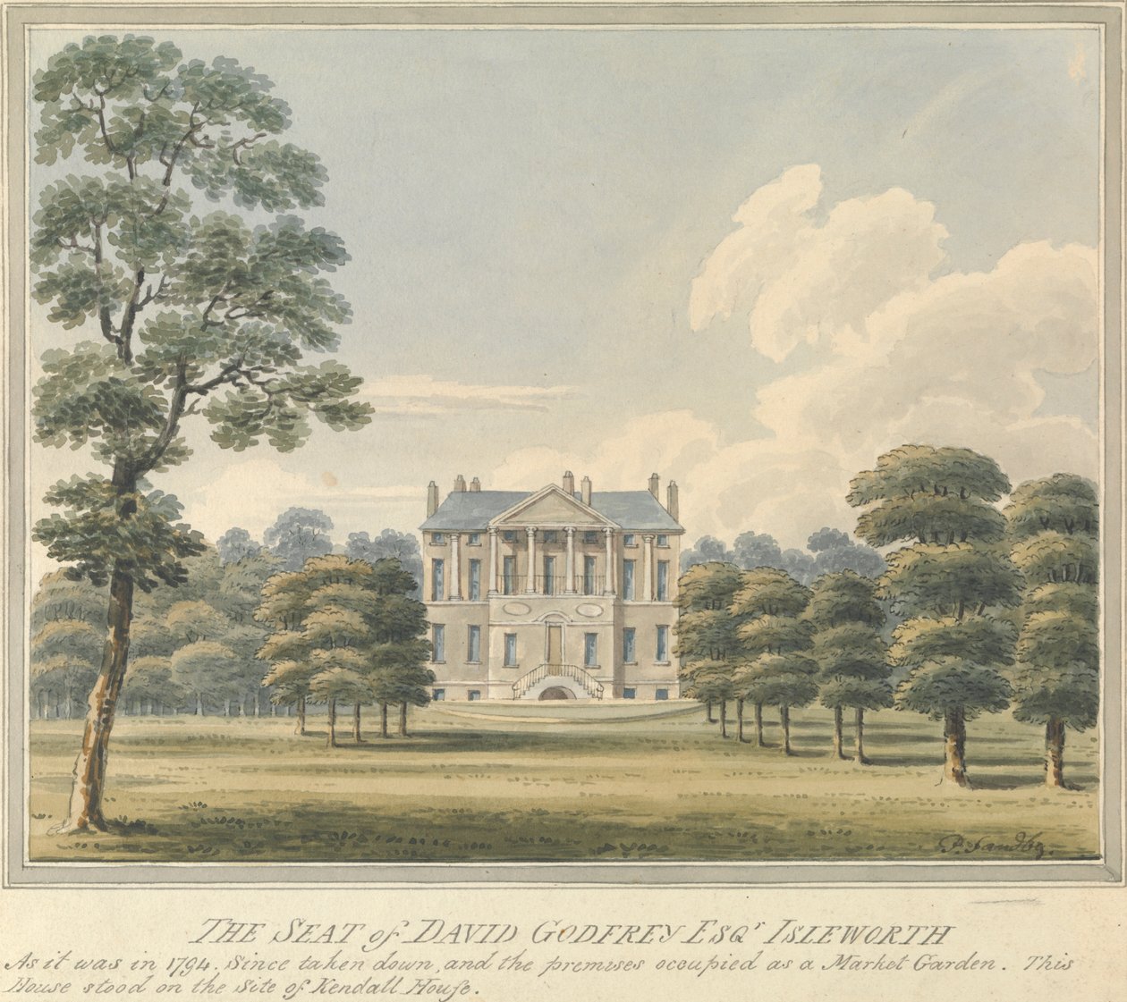 Sitz von David Godfrey, Isleworth, Middlesex von Charles Tomkins