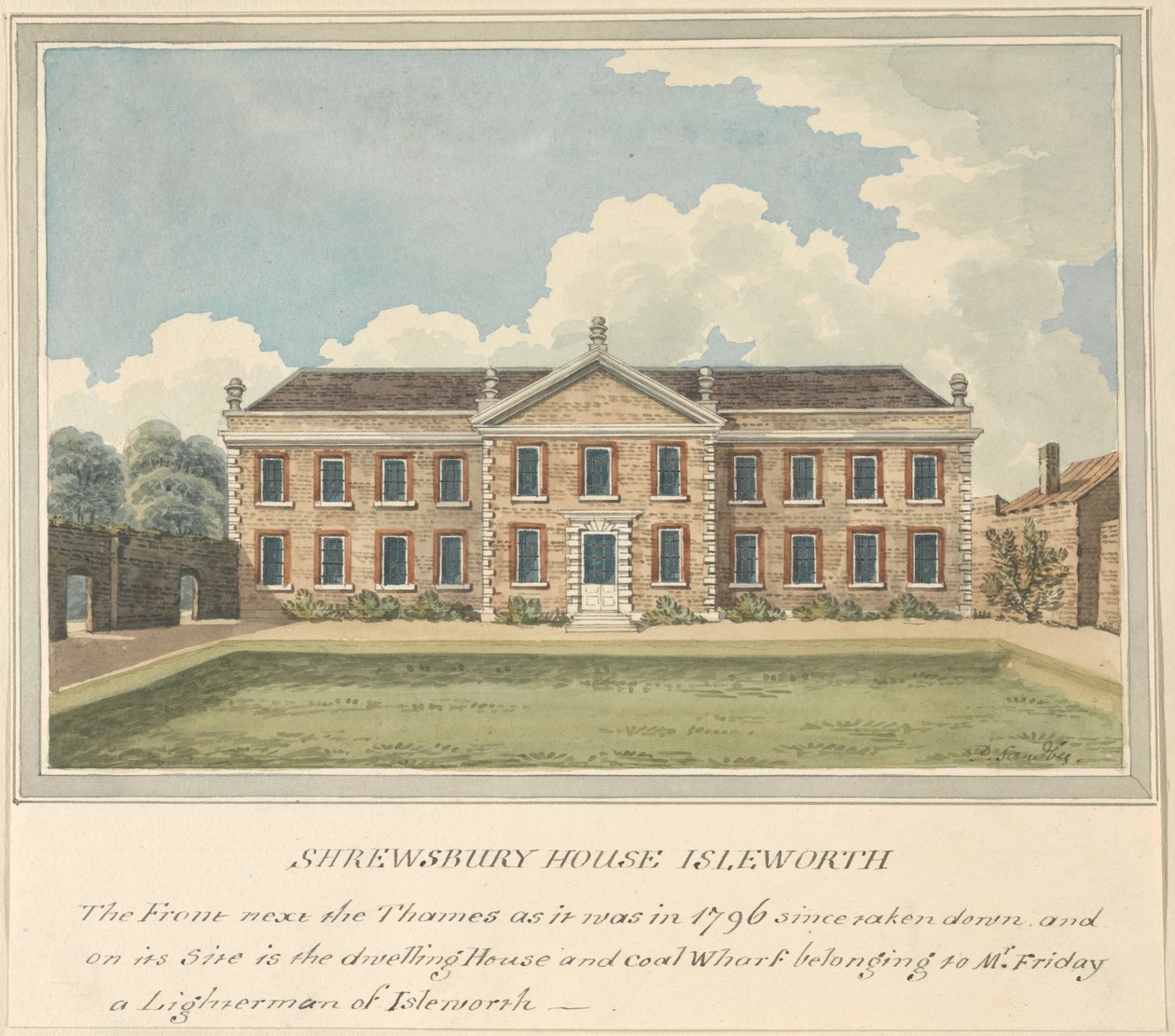 Shrewsbury House, Isleworth, Middlesex von Charles Tomkins