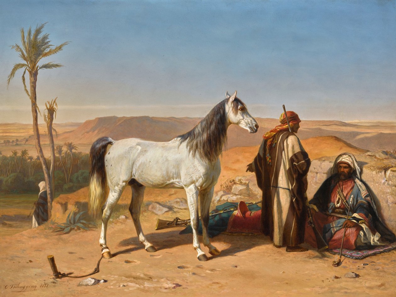 Ein Araber in der Wüste von Charles Tschaggeny