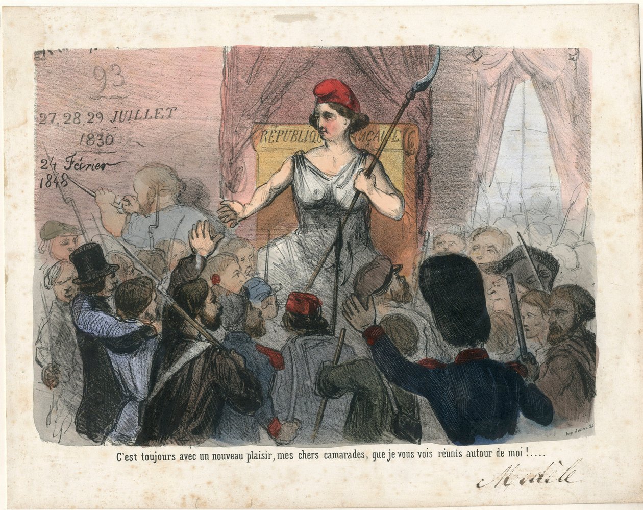 Le Charivari, Satirique en N & B von Charles Vernier