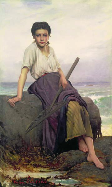 Fischermädchen von Charles Victor Thirion