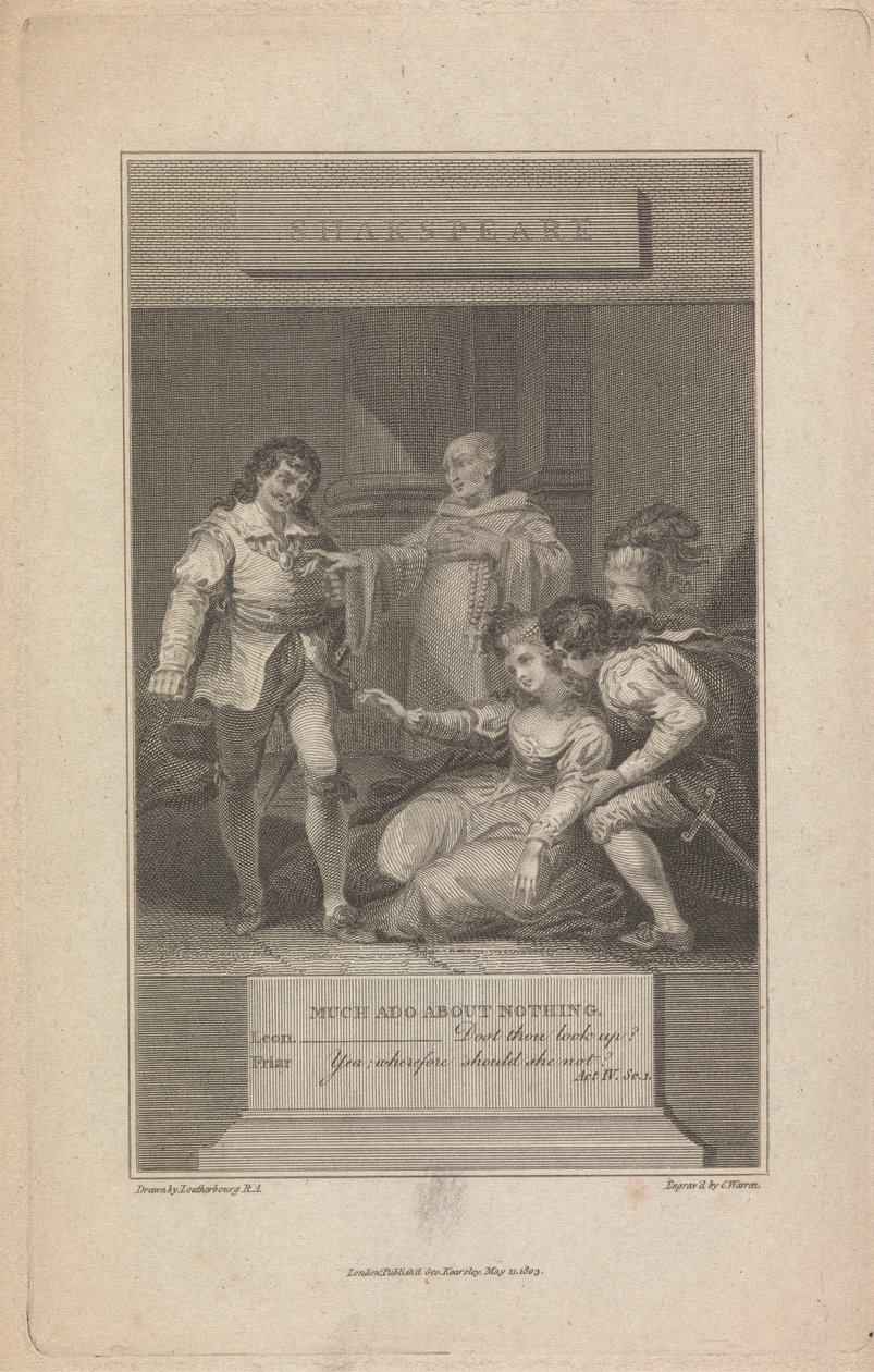 Viel Lärm um nichts... Akt IV, Szene 1 von Charles Warren