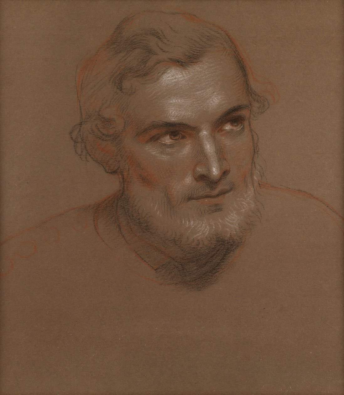 Kopf eines Mannes von Charles West Cope