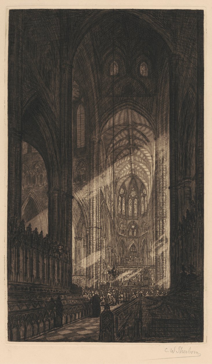 Westminster Abbey von Charles William Sherborn