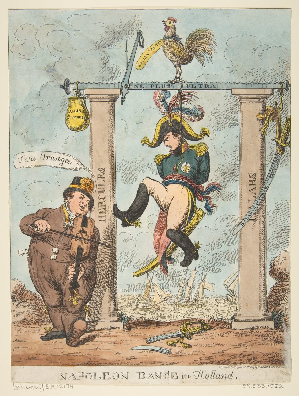 Napoleon Tanz in Holland, 1. Januar 1814 von Charles Williams