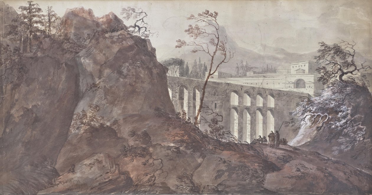 Landschaft mit Viadukt von Charles de Thomas