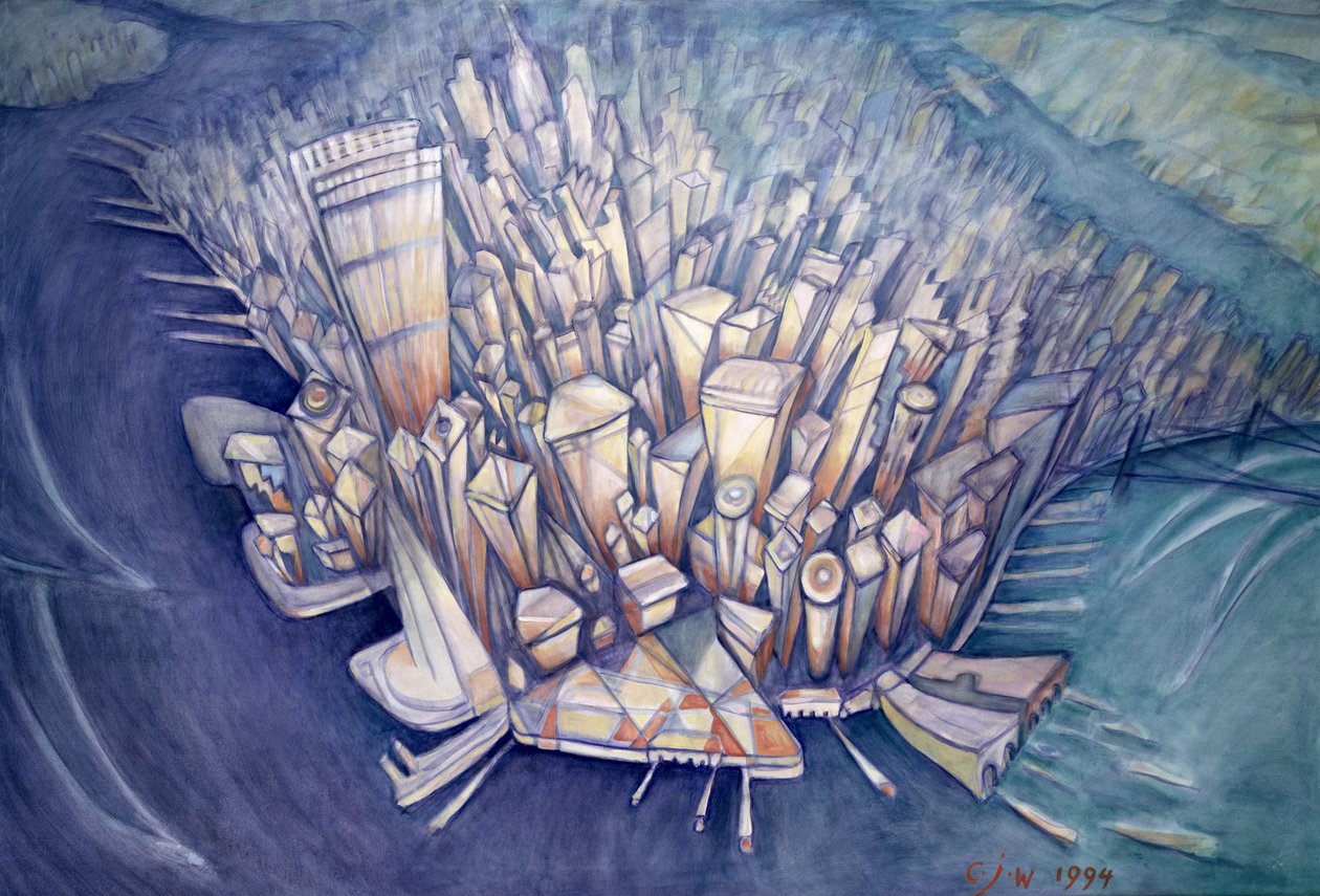 Manhattan von oben, 1994 von Charlotte Johnson Wahl