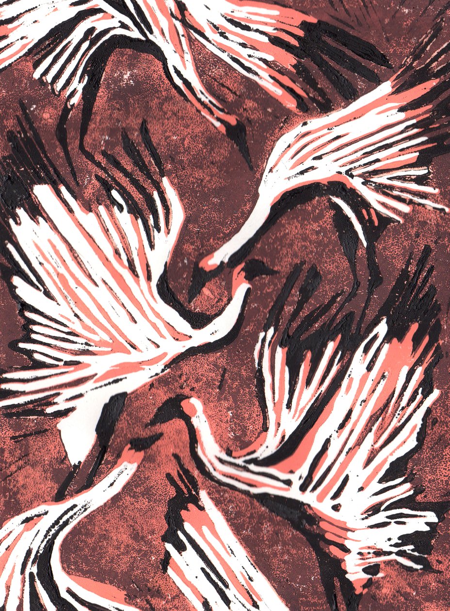Flamingos, 2021 von Charlotte Orr