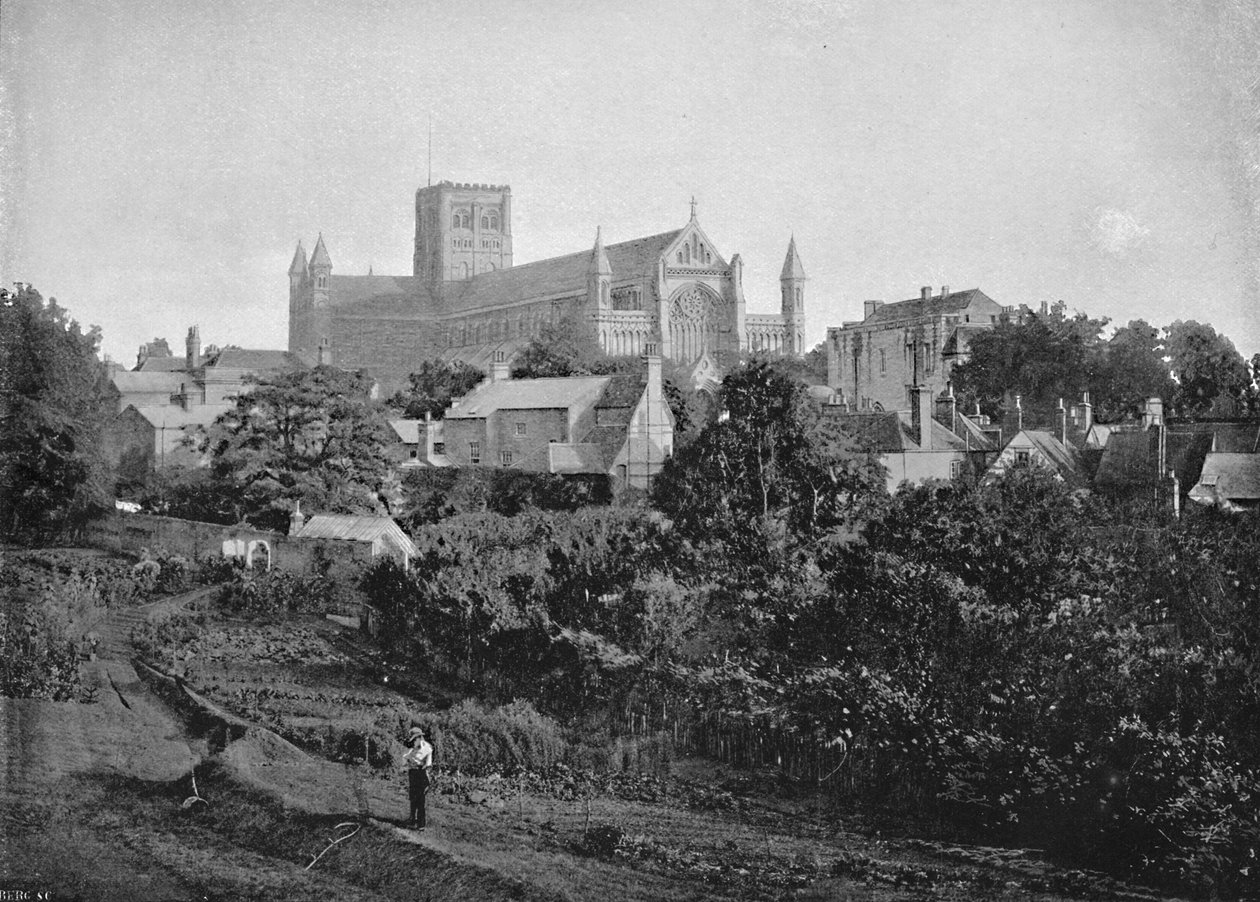 Kathedrale von St. Albans, ca. 1896 von Chester Vaughan