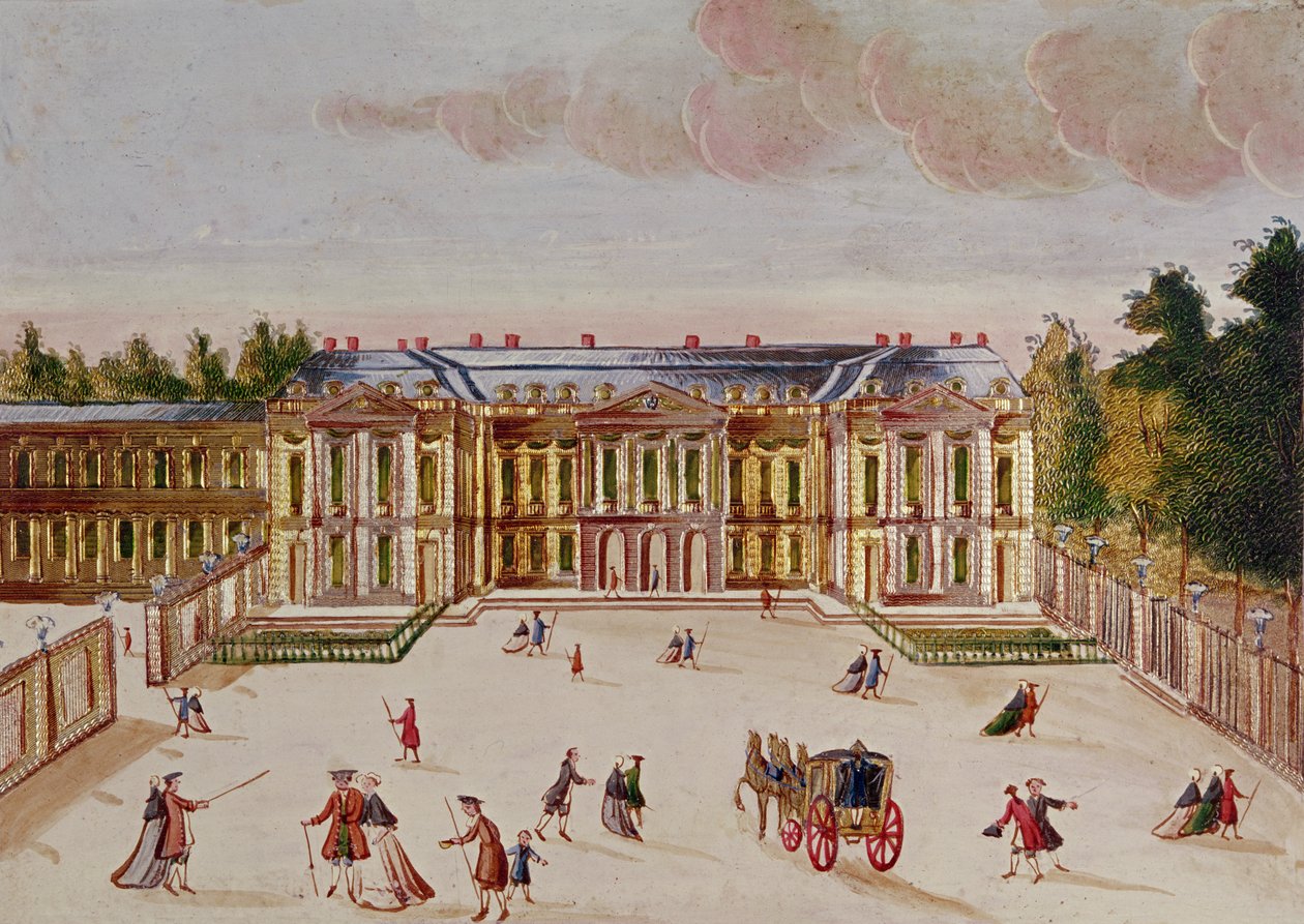 Das Schloss von Choisy, Hofseite von Chevalier
