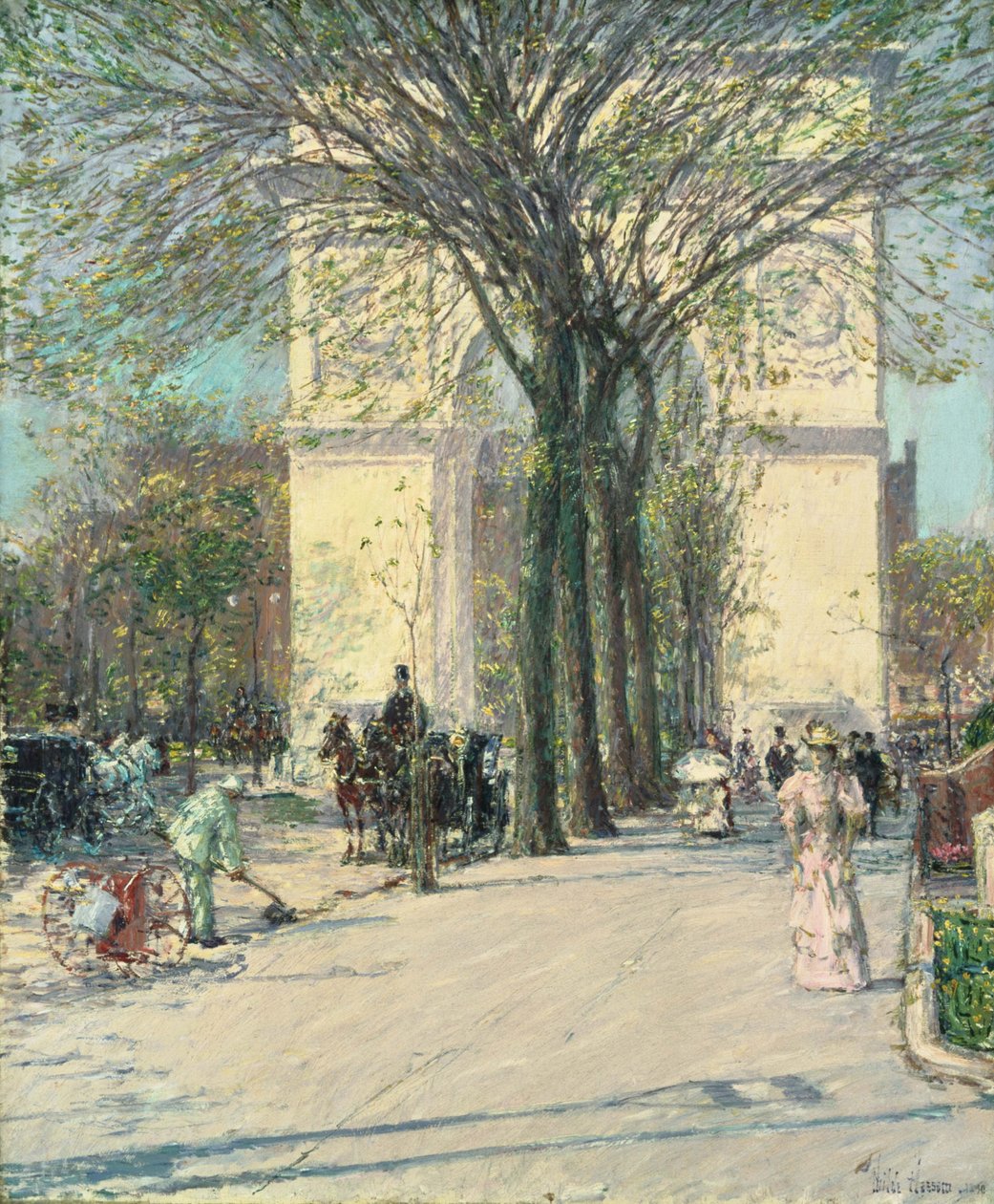 Washington Arch, Frühling von Childe Hassam