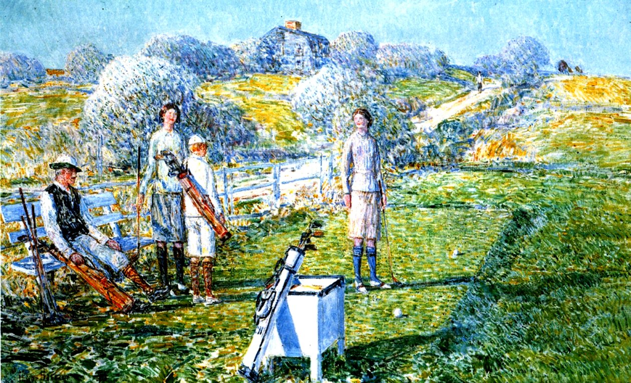 Ein Golfspiel von Childe Frederick Hassam