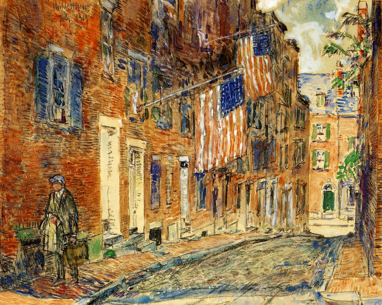 Acorn Street, Boston von Childe Frederick Hassam