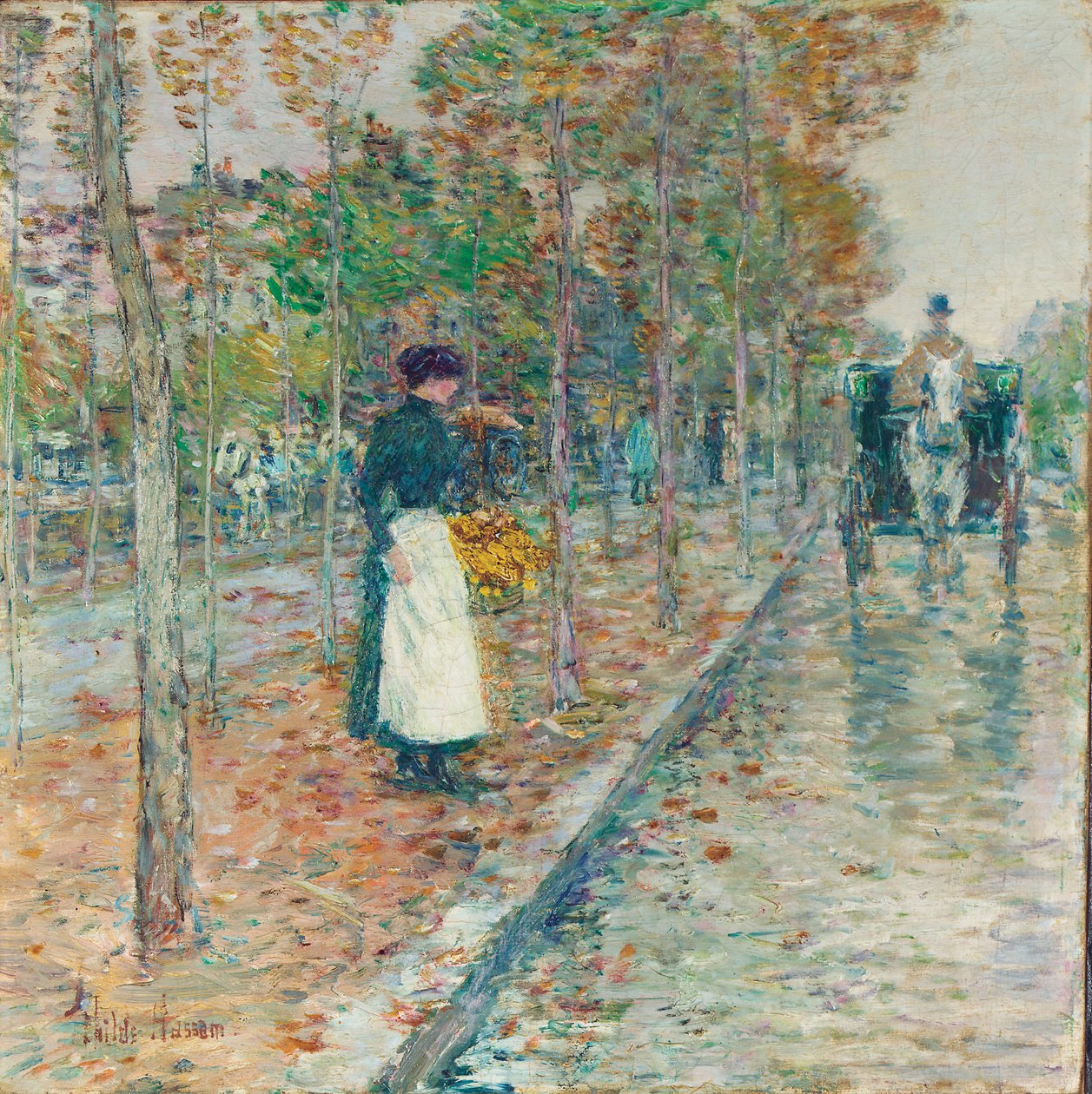 Herbstboulevard, Paris von Childe Frederick Hassam