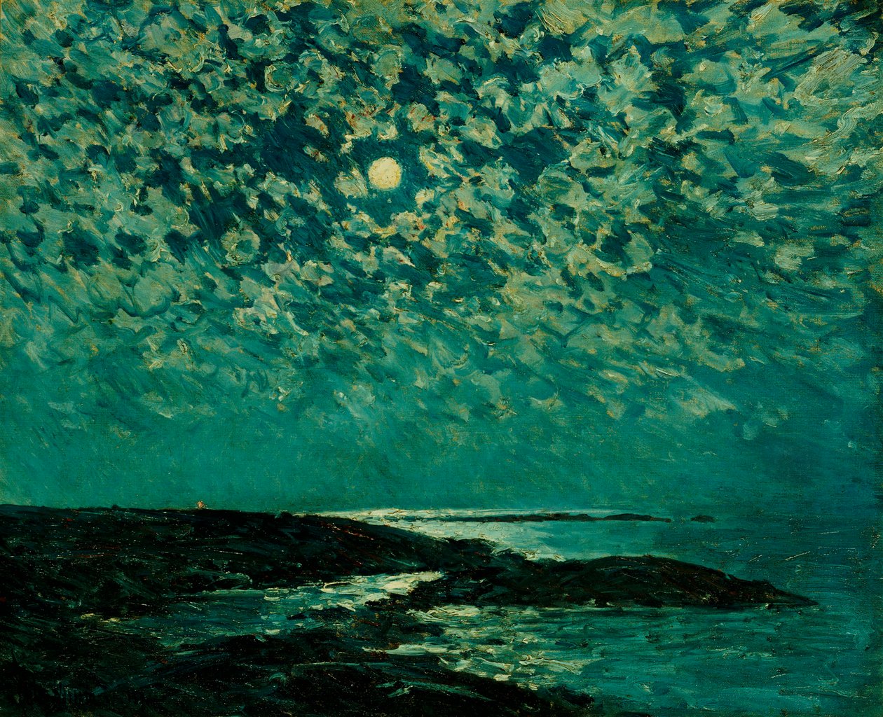 Mondlicht, Isle of Shoals von Childe Frederick Hassam