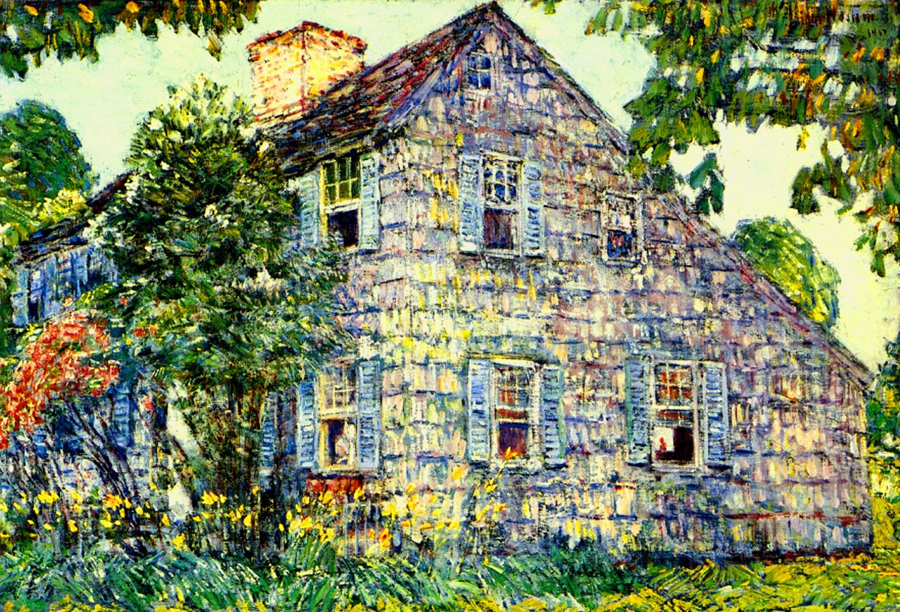 Altes Haus, East Hampton von Childe Frederick Hassam