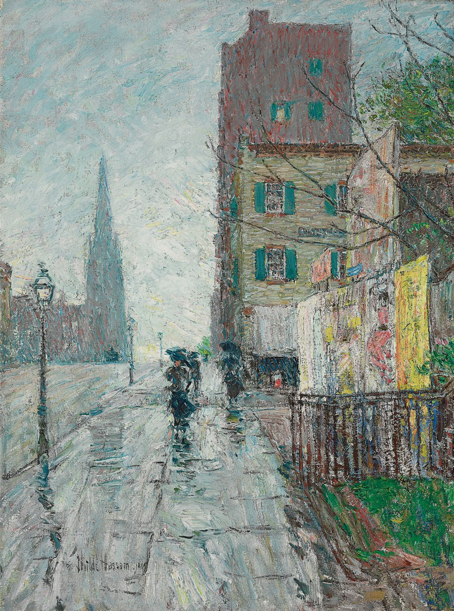 Regentag von Childe Frederick Hassam
