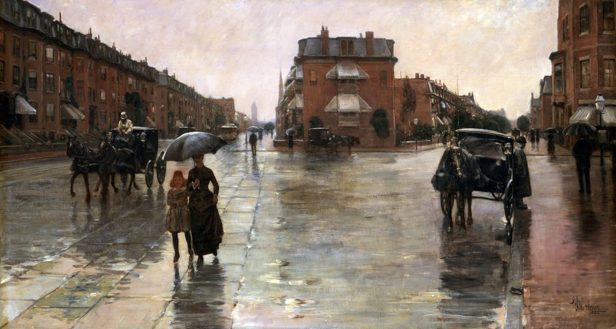 Regentag, Boston von Childe Frederick Hassam