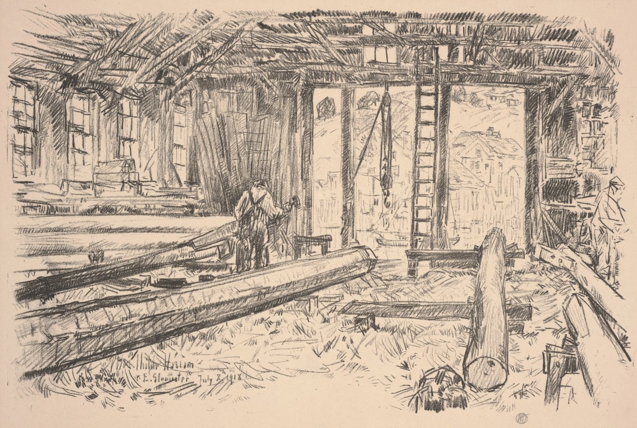 Spar-Laden, Gloucester von Childe Frederick Hassam