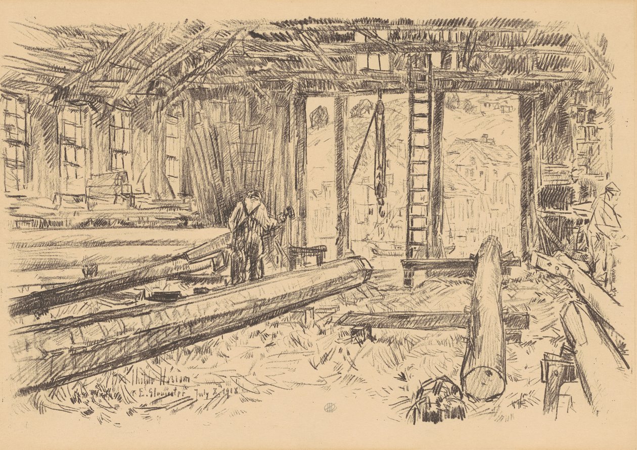 Der Sparladen, Gloucester von Childe Frederick Hassam