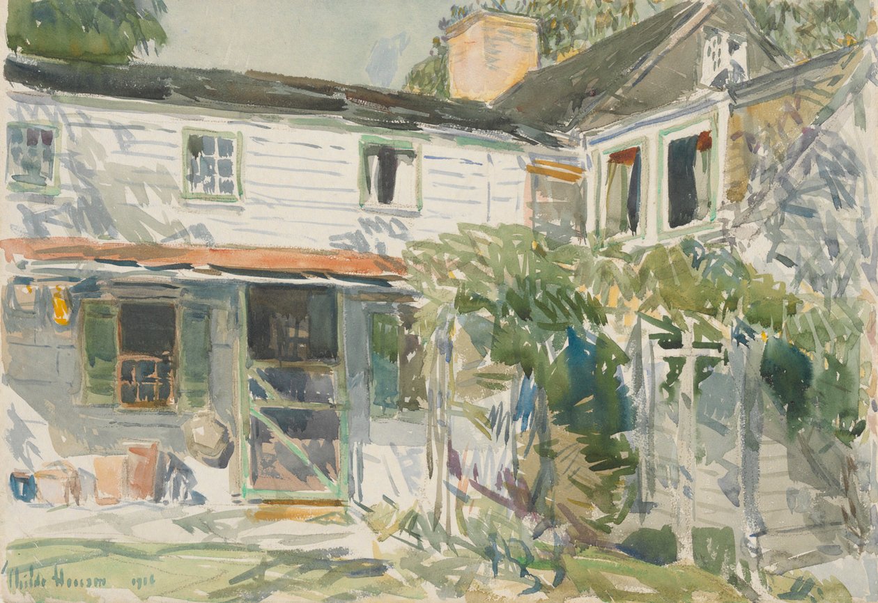 Rückseite des alten Hauses von Childe Hassam