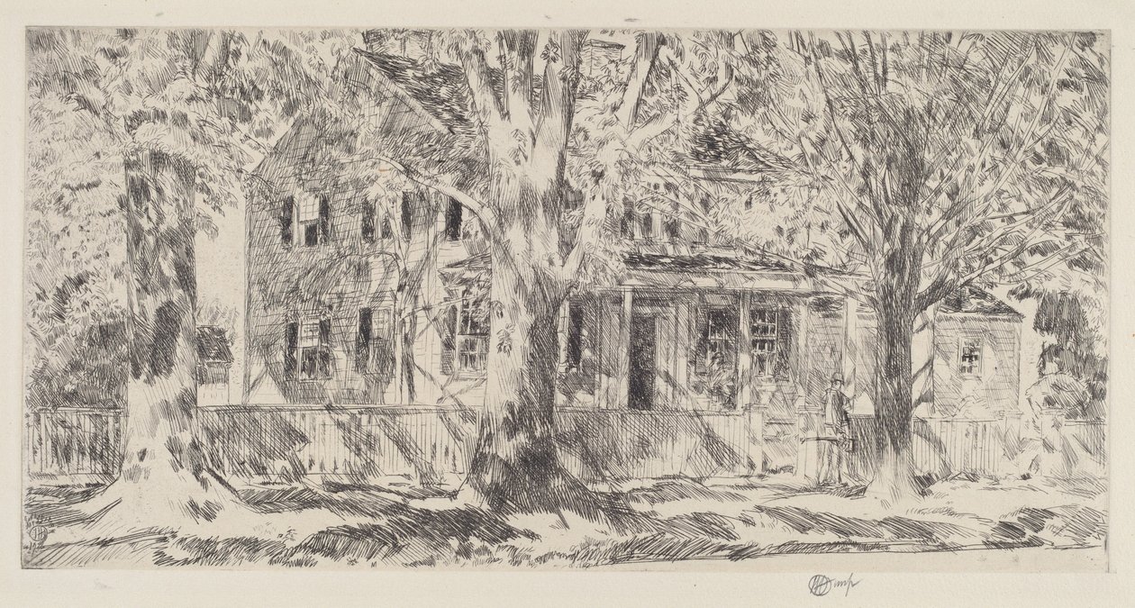 Haus an der Hauptstraße, Easthampton von Childe Hassam