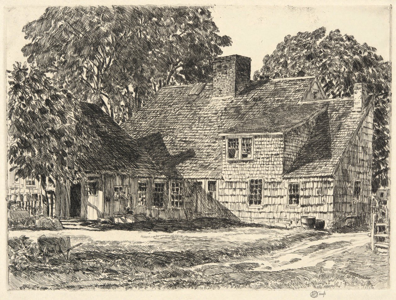 Altes Dominy-Haus, Easthampton von Childe Hassam