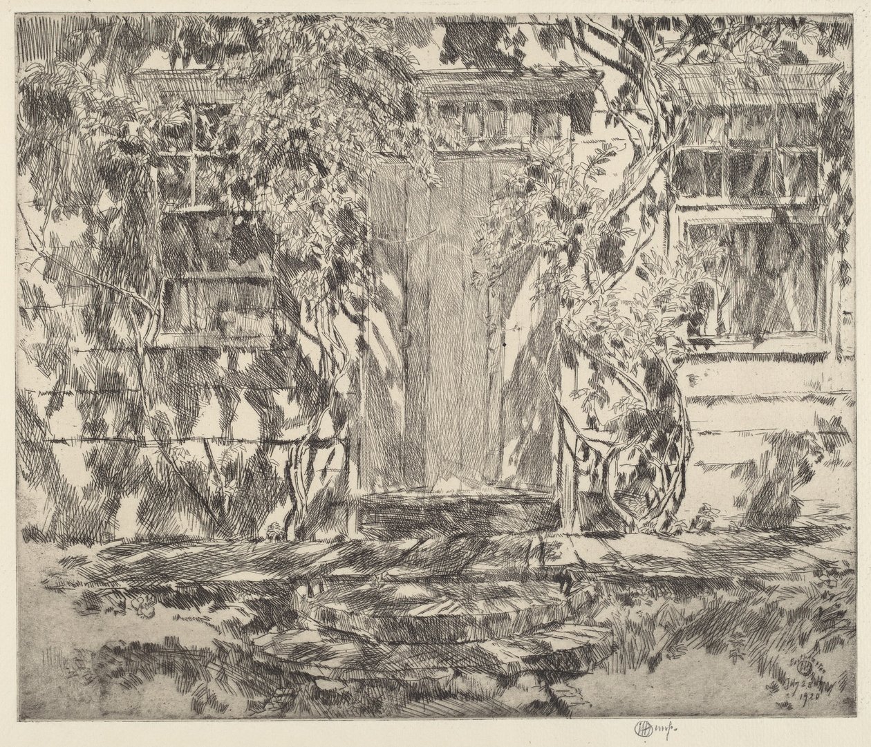 Alte Türöffnung, Easthampton von Childe Hassam