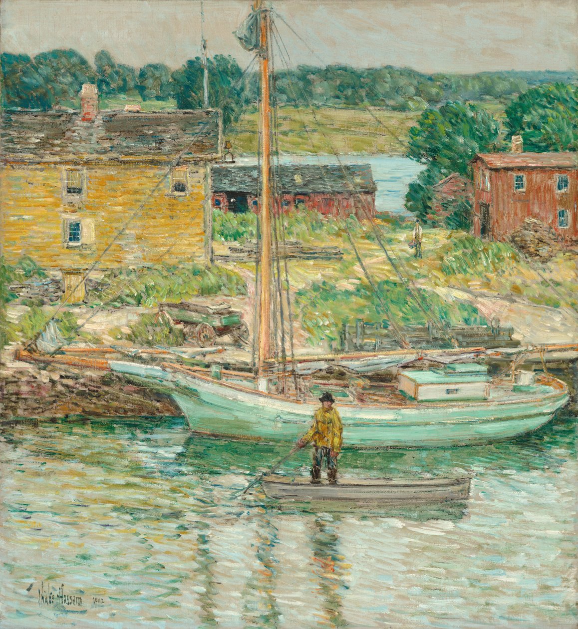 Austernschoner, Cos Cob von Childe Hassam