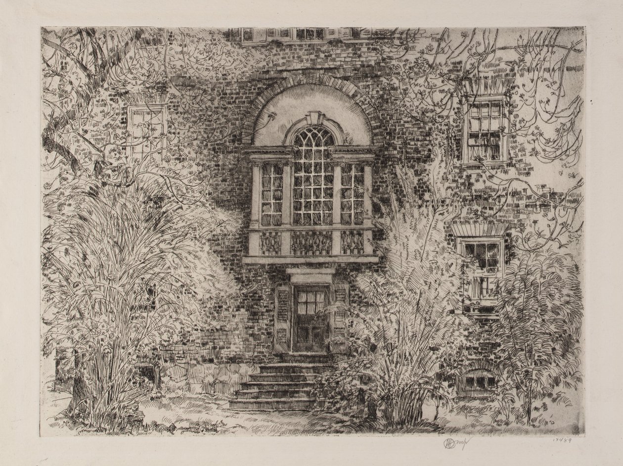 Frühling in Annapolis (Chase House Garten) von Childe Hassam