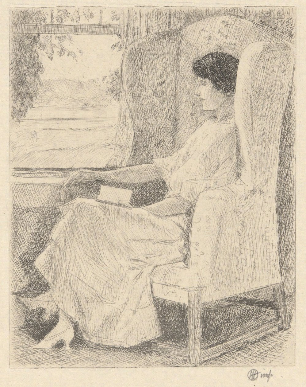 Der georgische Stuhl von Childe Hassam