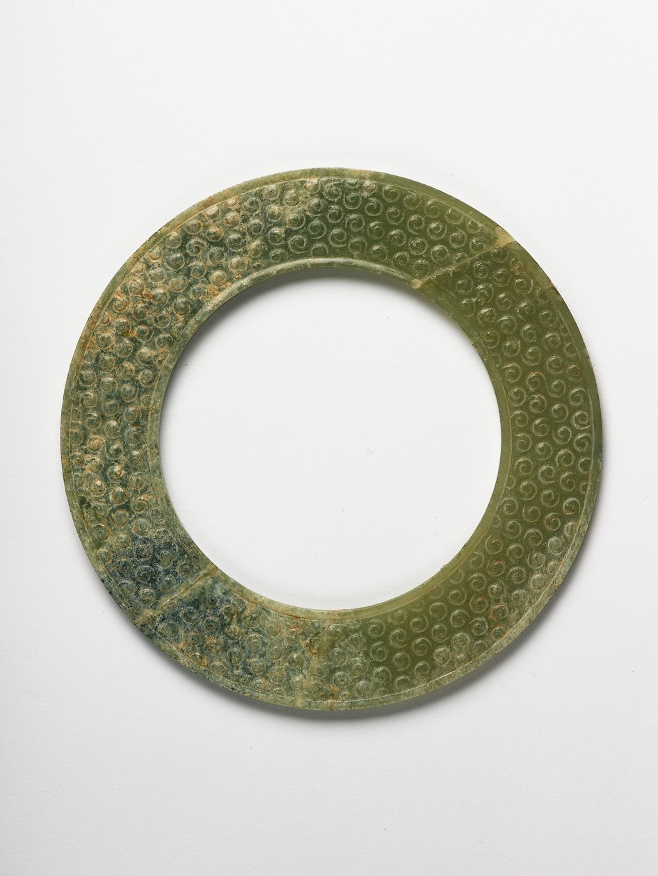 Ring, Zeit der Streitenden Reiche, 4. bis 3. Jahrhundert v. Chr. (Jade) von Chinese School
