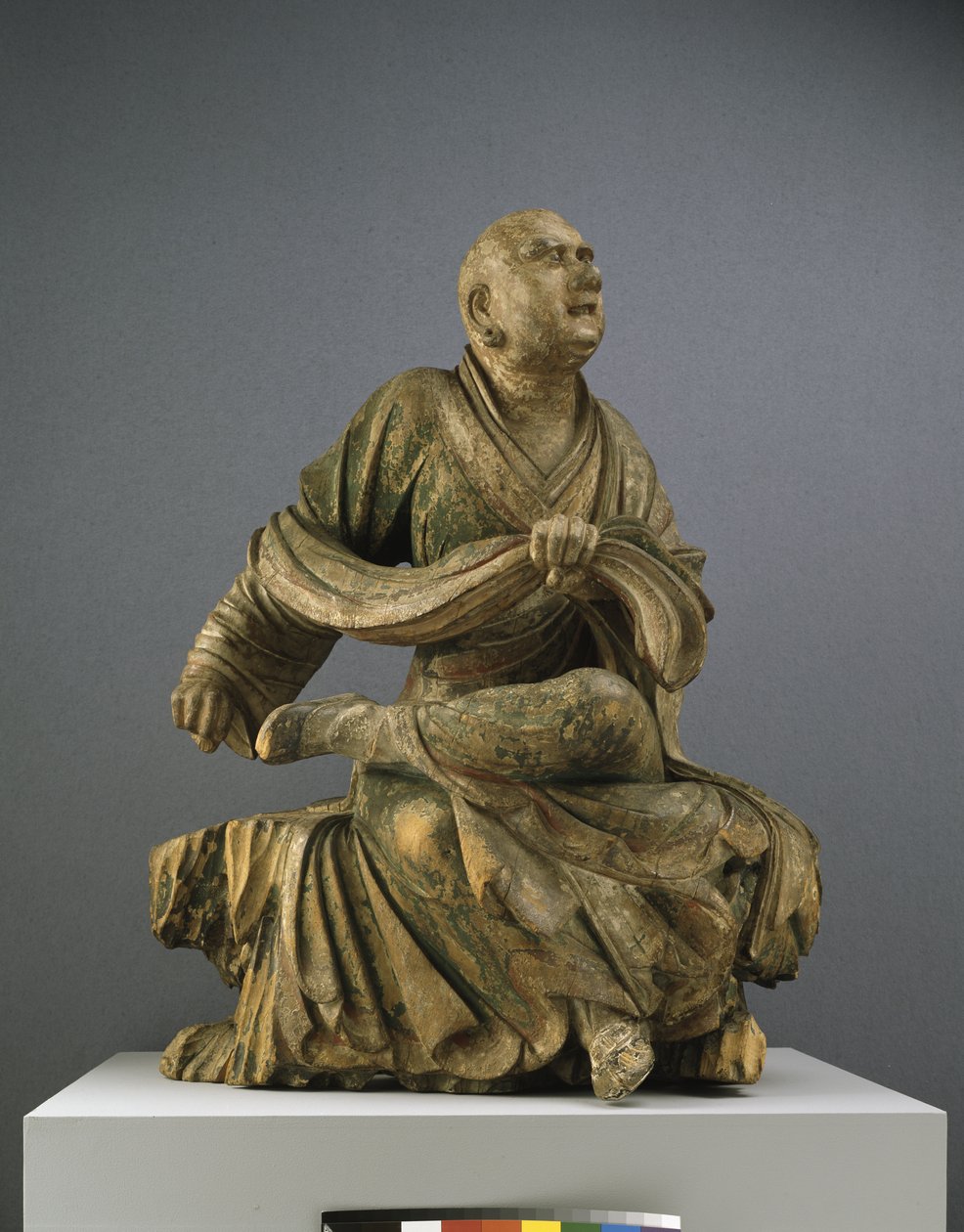 Drachenbändiger Luohan, ca. 14. Jahrhundert von Chinese School