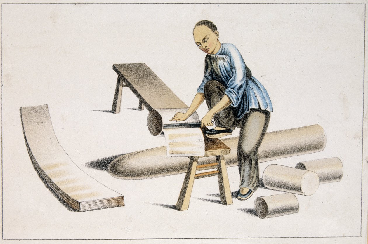 Papierherstellung von Chinese School