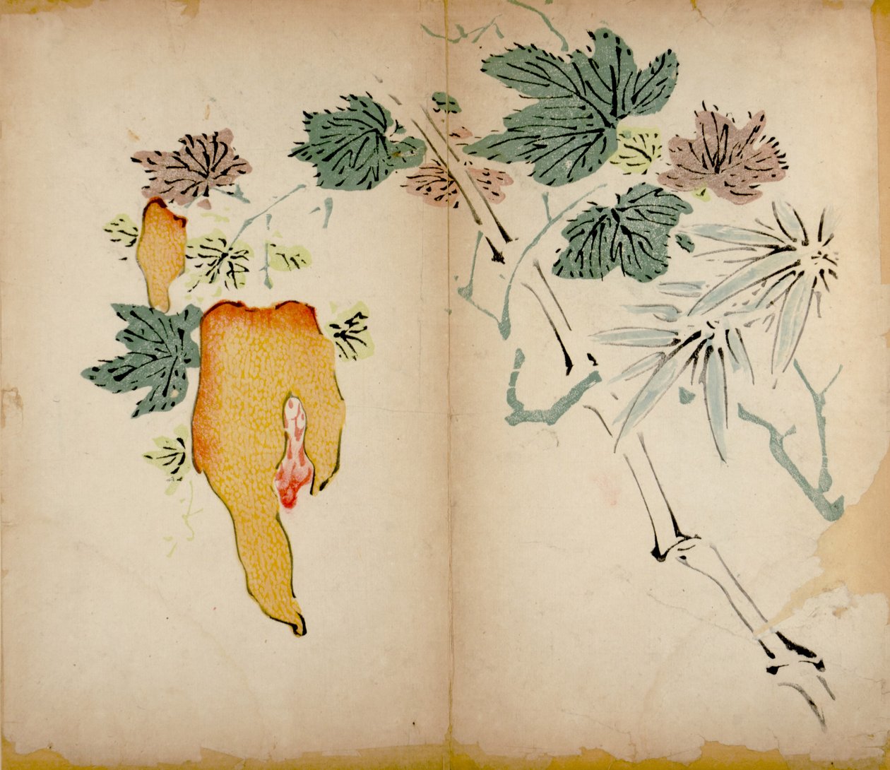 Zehn Bambus-Studio-Drucke, 1643 von Chinese School