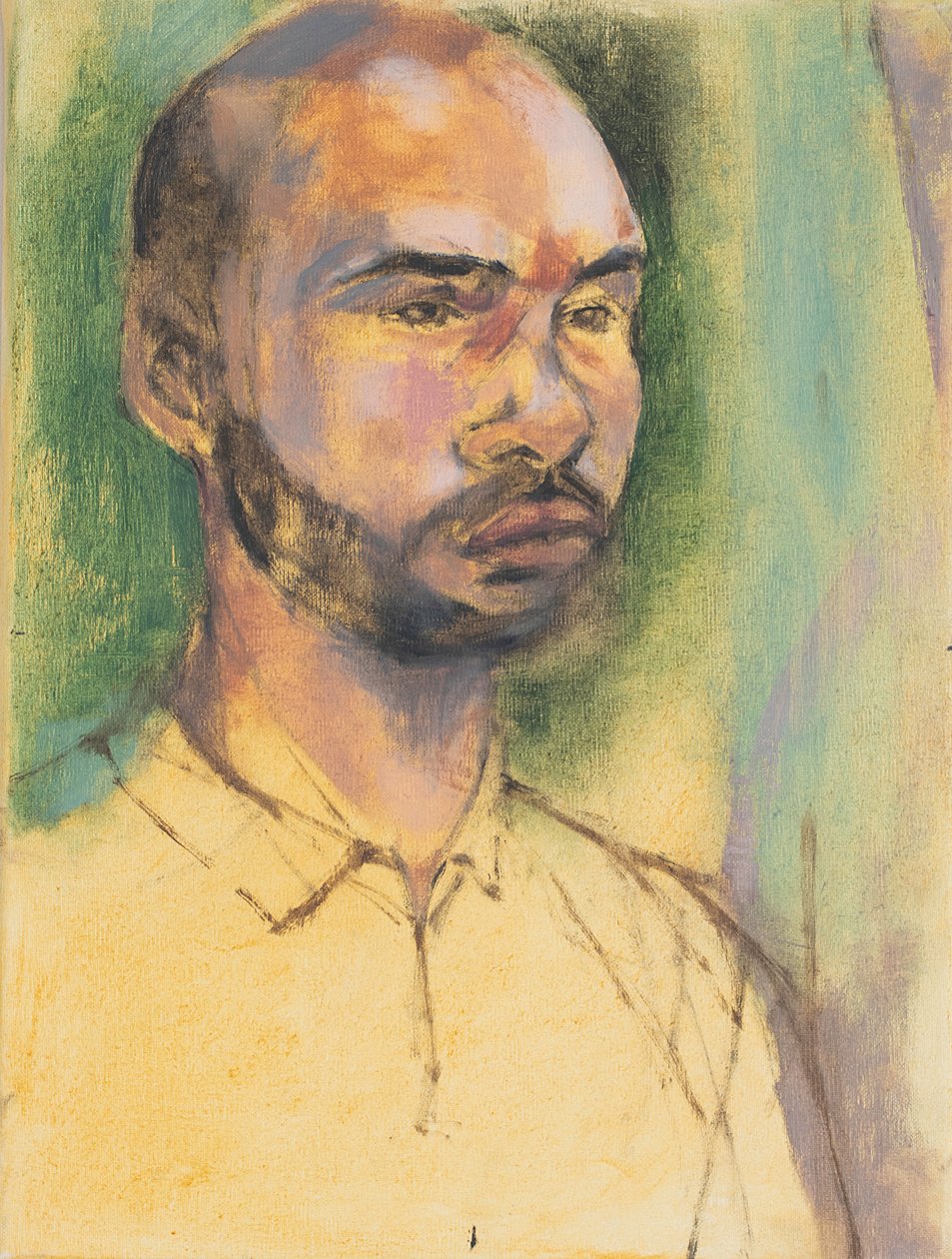 Roy, Porträt Ölstudie, 2017 von Ching Fun Tso