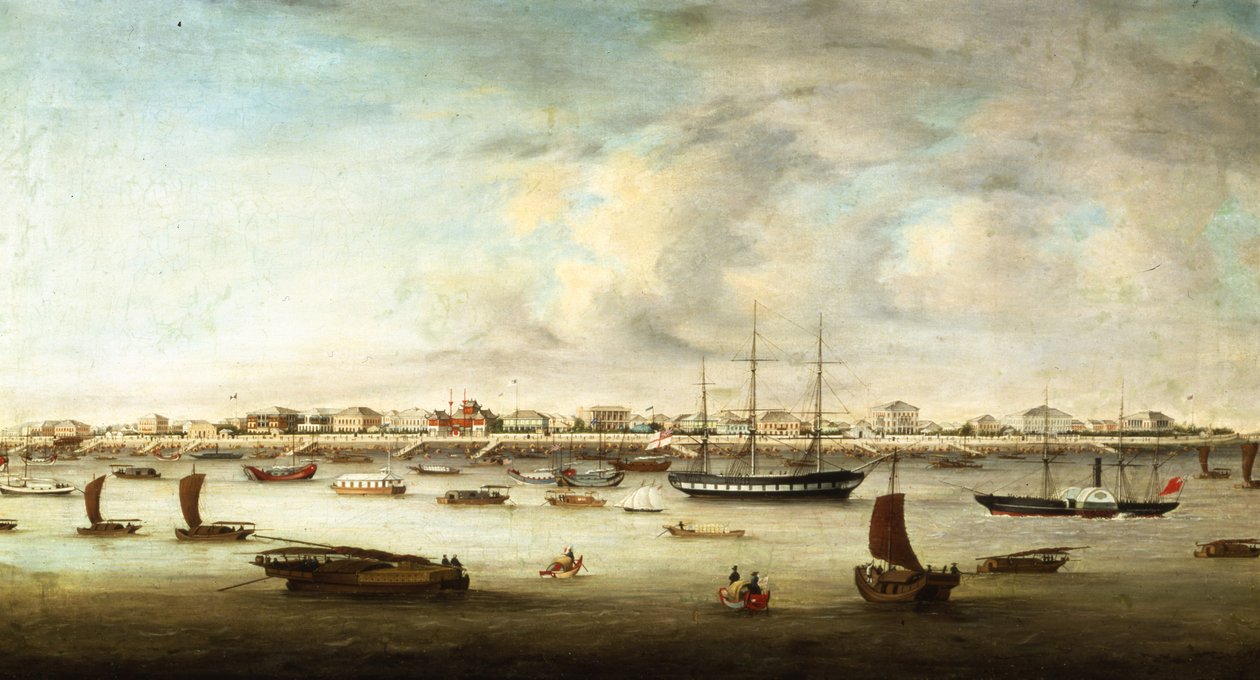 Chinesische Fischerboote, Shanghai, ca. 1857 von Chow Qua