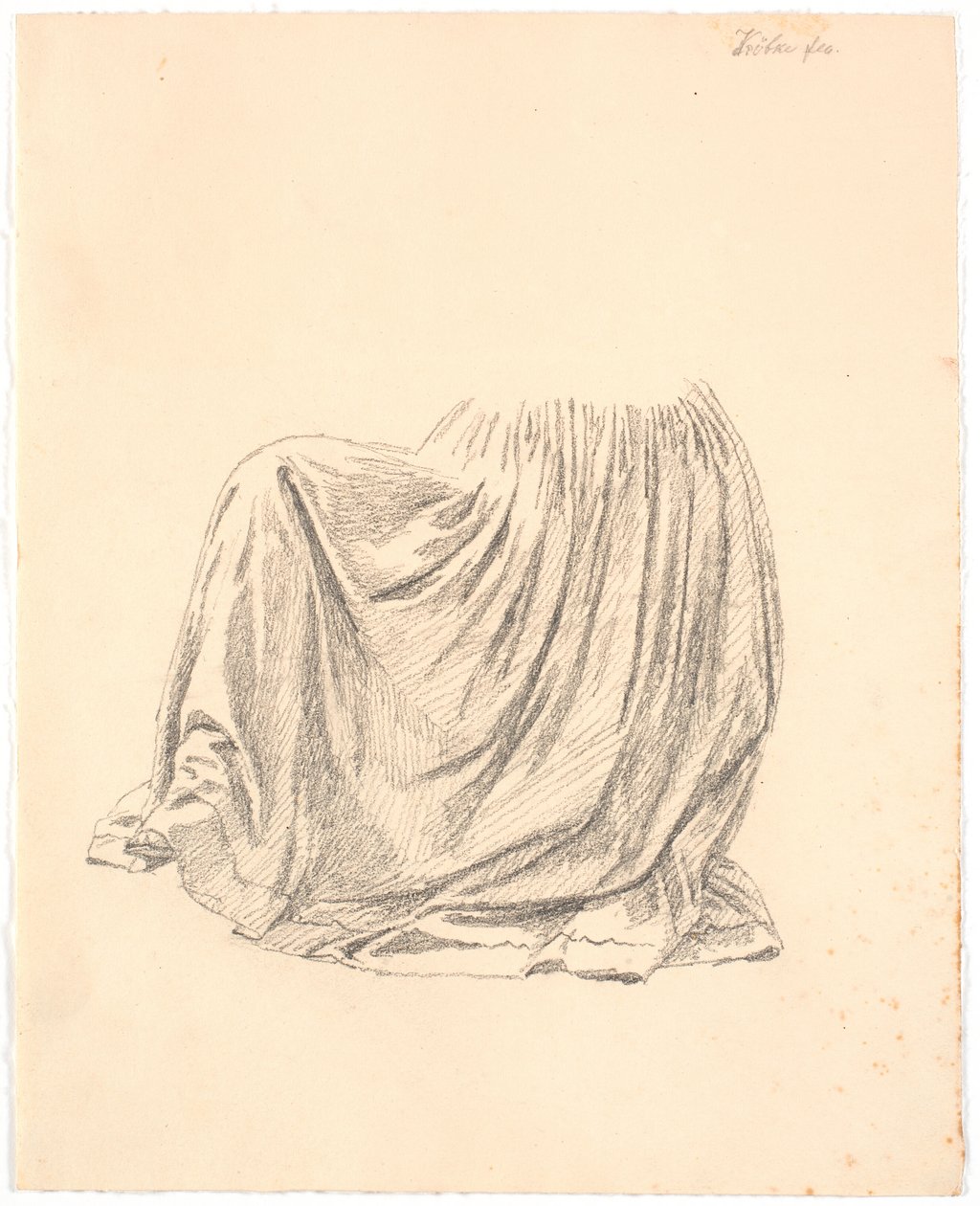 Draperiestudie von Christen Købke