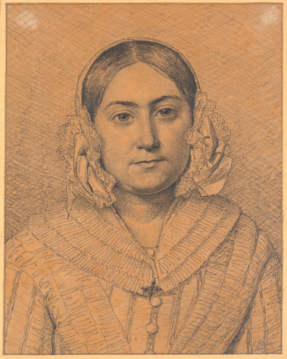Porträt von Antoinette Christiane Købke von Christen Købke