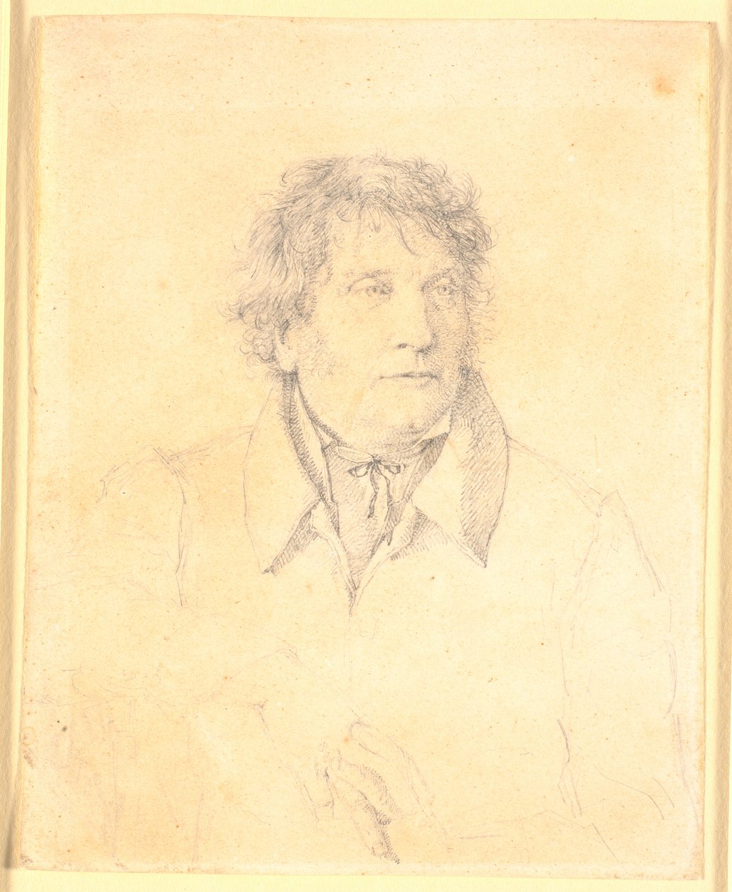 Porträt des Vaters, Bäckermeister P.B. Købke von Christen Købke