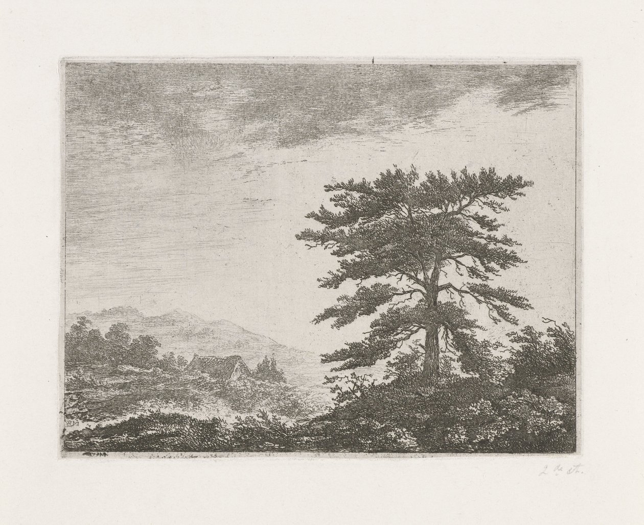 Baum in einer Heidelandschaft von Christiaan Wilhelmus Moorrees