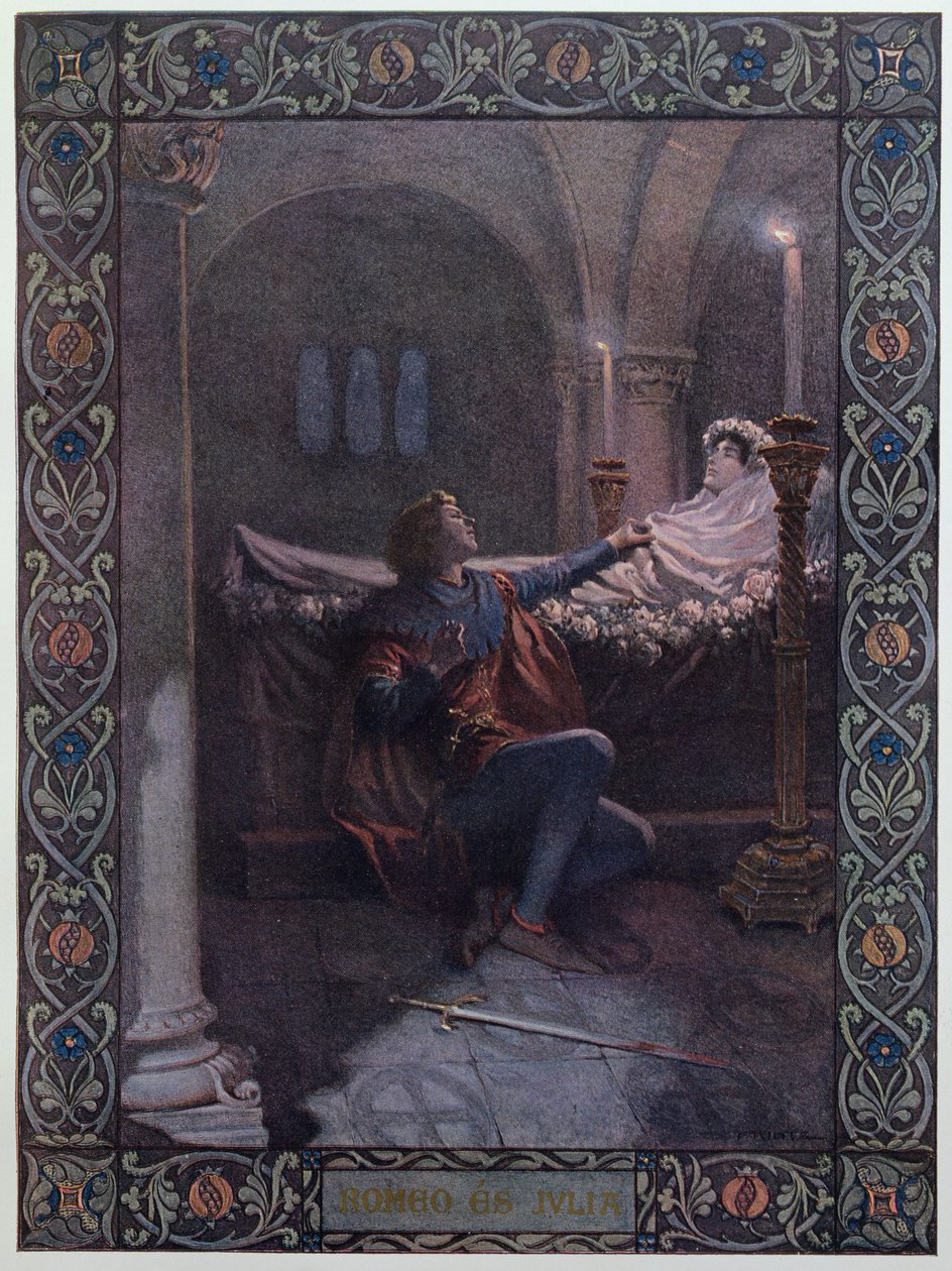 Romeo und Julia, ca. 1900 von Christian August Printz