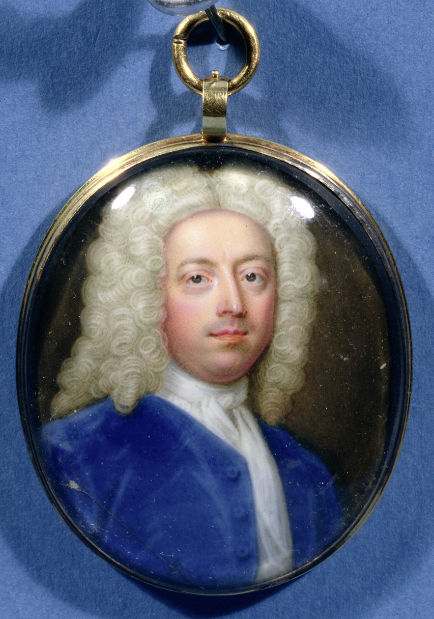 Miniatur von Joseph Addison (1672-1719) von Christian Friedrich Zincke