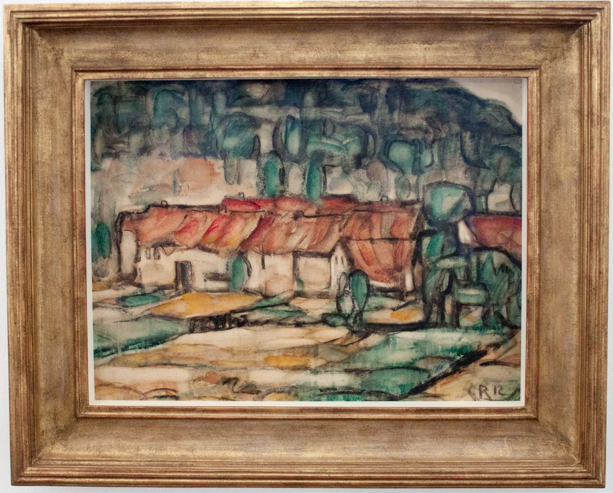 Rote Dächer von Christian Rohlfs