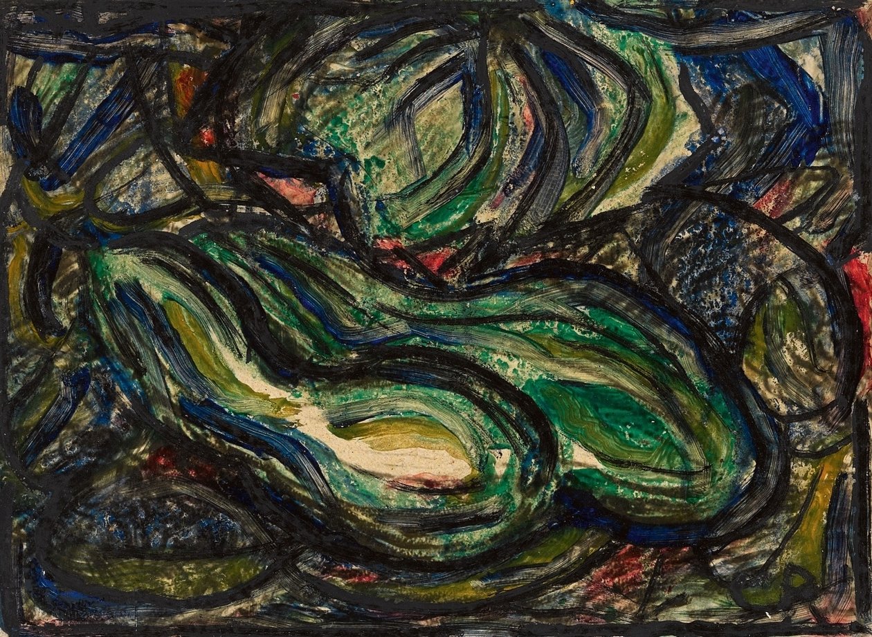Zwei Schlangenkürbisse von Christian Rohlfs