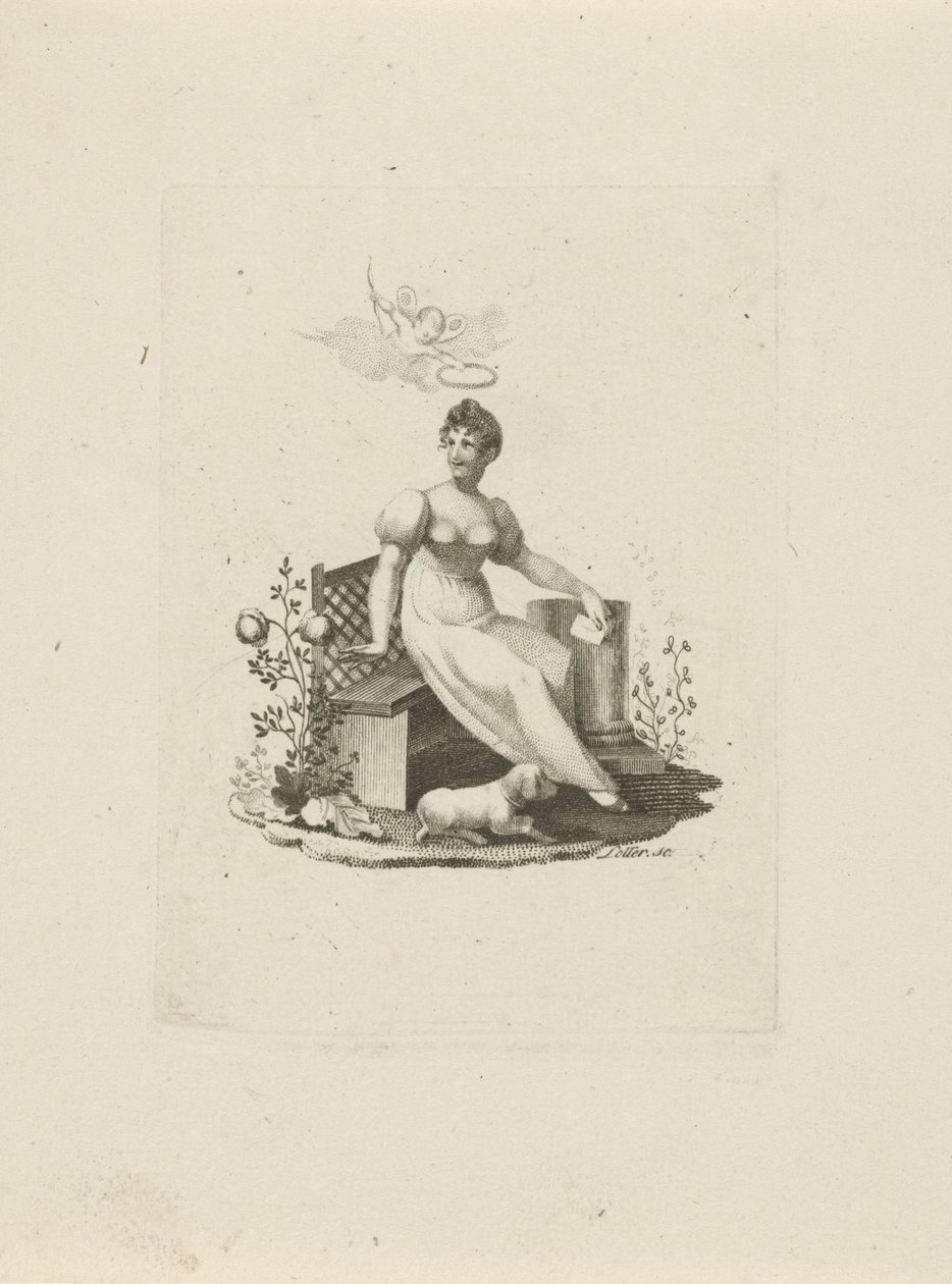 Frau sitzt auf einer Bank von Christian Anthony Lotter