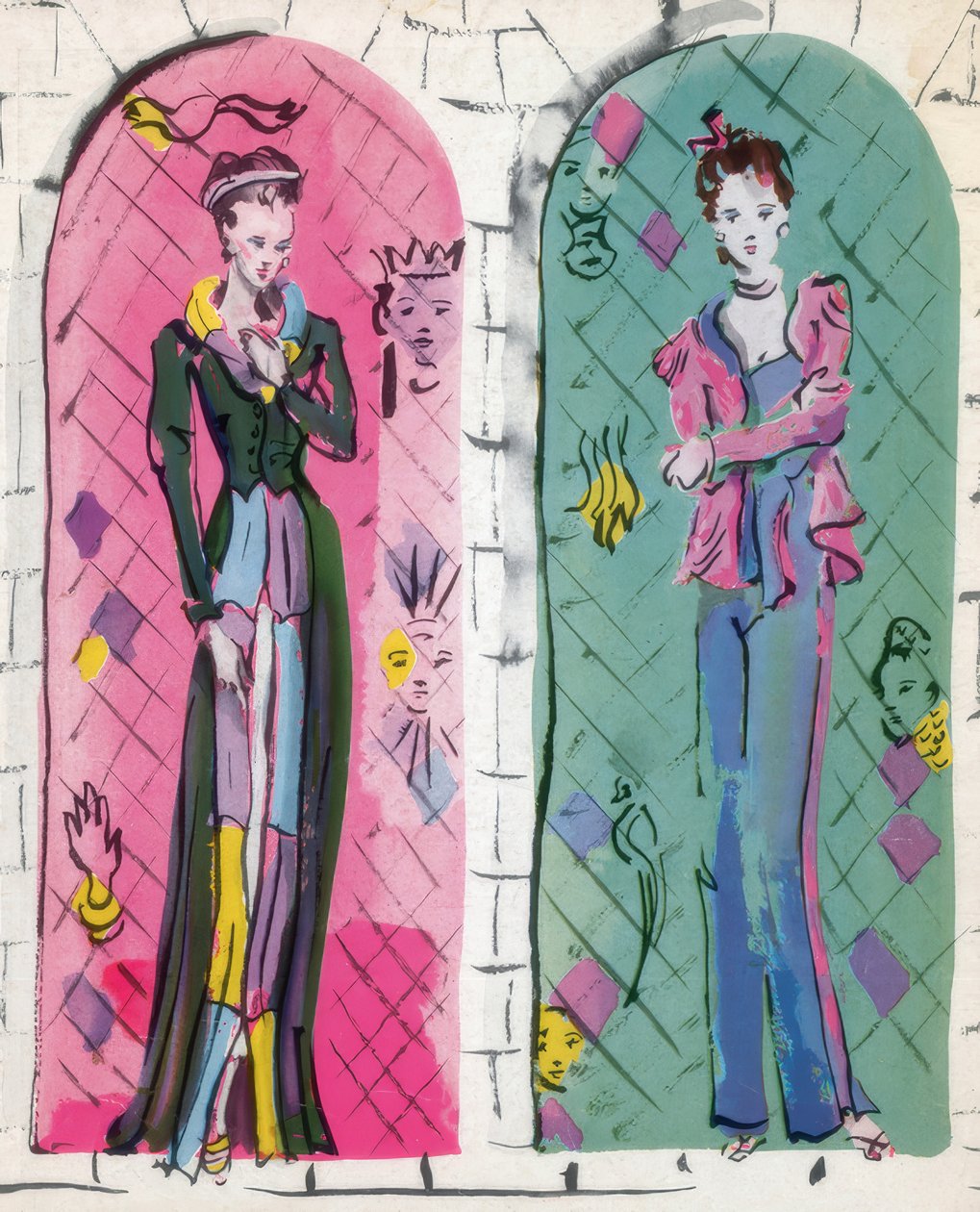 Französische Mode von Christian Bérard